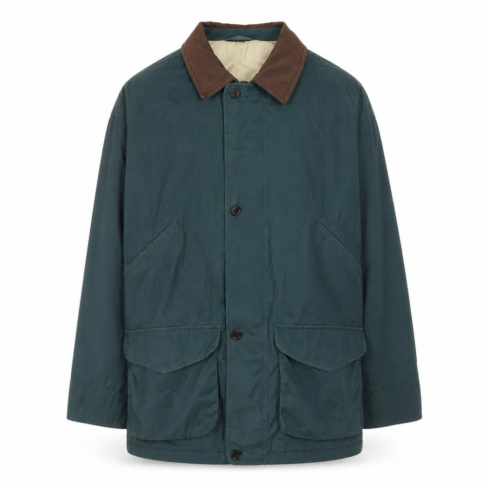 Mens UK Size L Marks and Spencer Green Overcoat