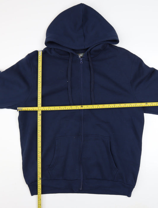 Mens UK Size XL Mountain Ridge Blue Full Zip Hoodie