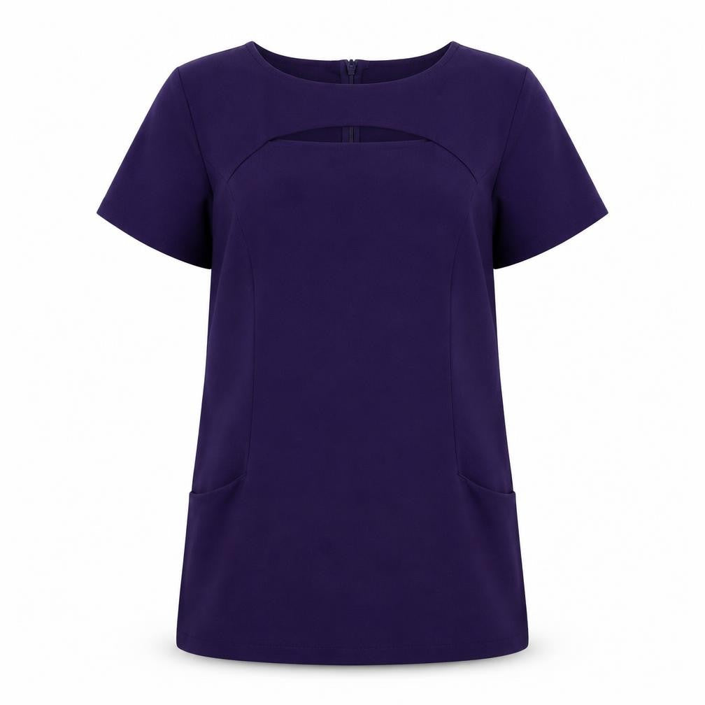 Womens UK Size 16 Simon Jersey Purple Tunic Blouse