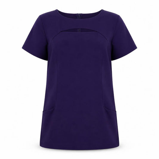 Womens UK Size 16 Simon Jersey Purple Tunic Blouse