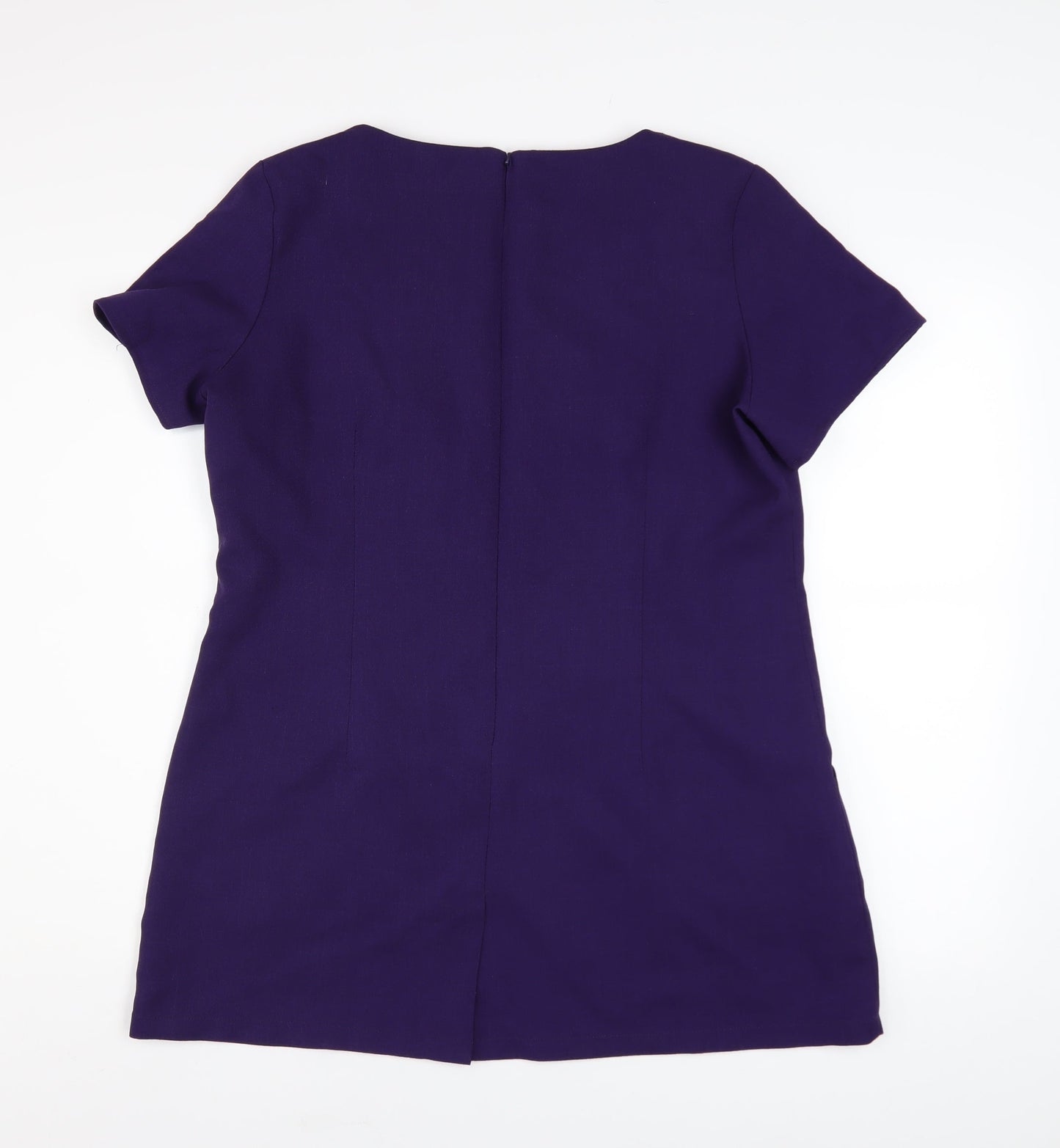 Womens UK Size 16 Simon Jersey Purple Tunic Blouse