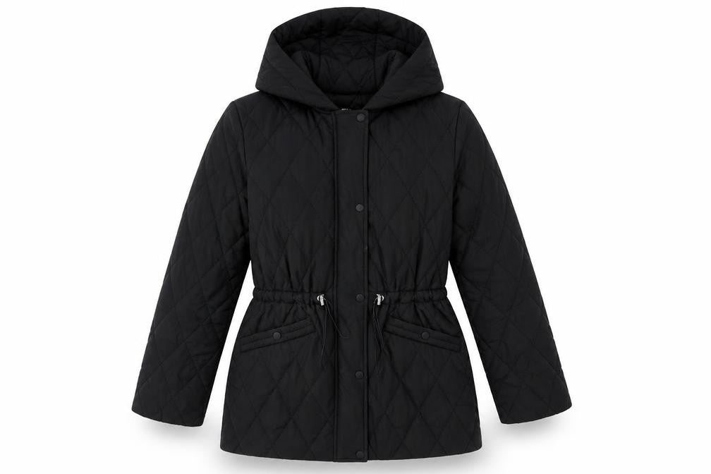 Womens UK Size M DKNY Black Puffer Jacket