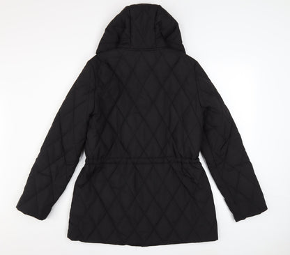 Womens UK Size M DKNY Black Puffer Jacket