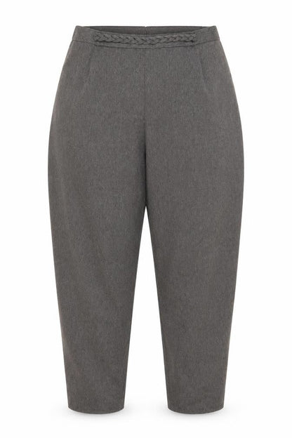 Berkertex Women’s Grey Herringbone Trousers Size 20 Straight Fit