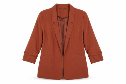Dorothy Perkins Women’s Brown Blazer UK 12 3/4 Sleeve Lined Jacket