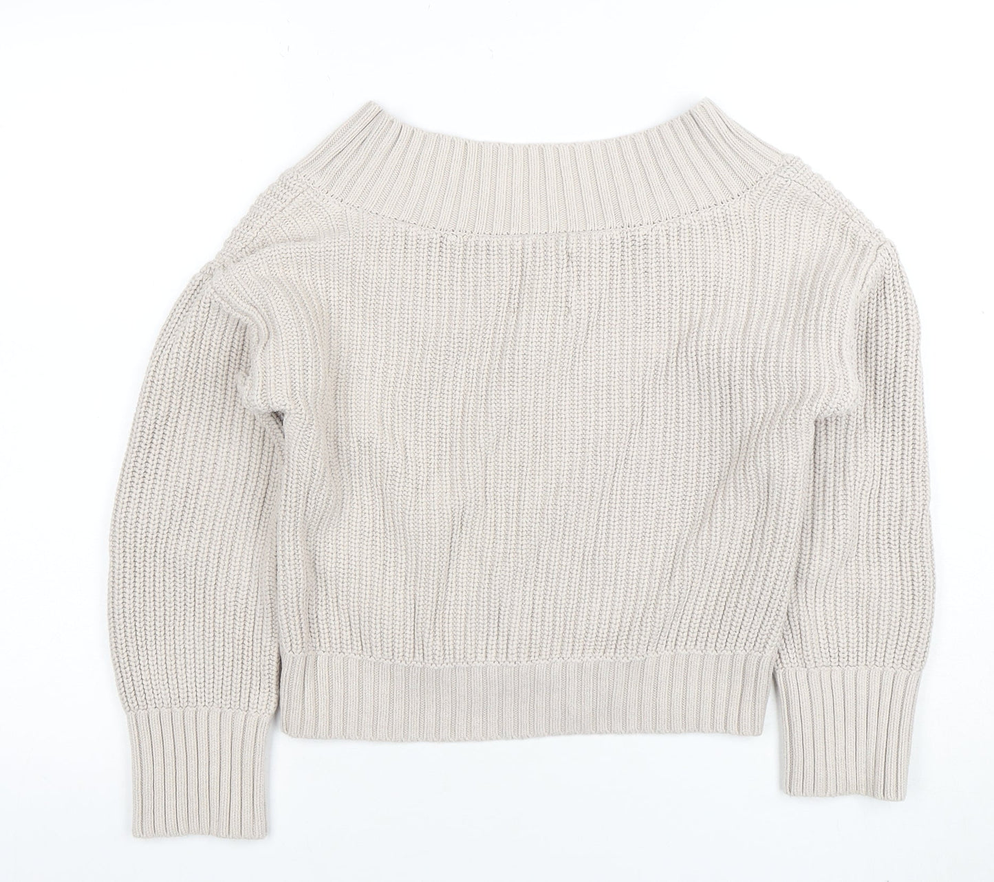 Womens UK Size XS Abercrombie & Fitch Beige Pullover Jumper