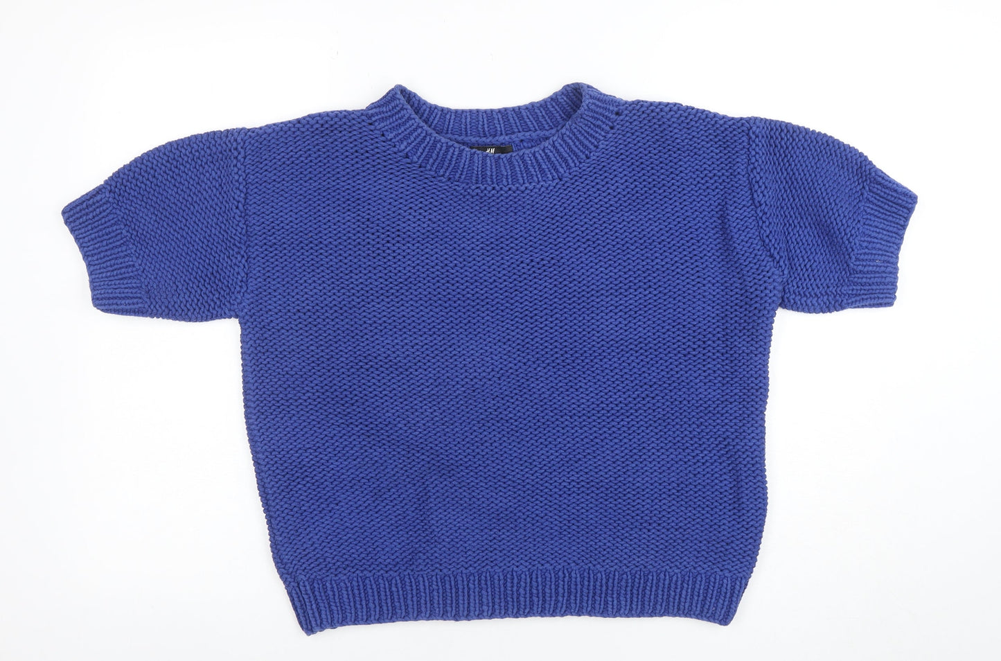 Womens UK Size 12 H&M Blue Pullover Jumper