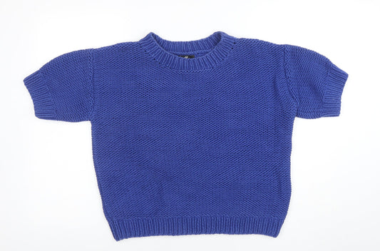 Womens UK Size 12 H&M Blue Pullover Jumper