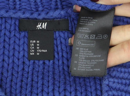 Womens UK Size 12 H&M Blue Pullover Jumper
