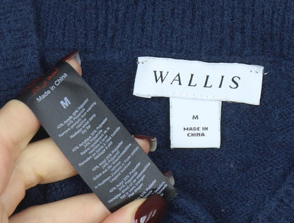Womens UK Size M Wallis Blue Pullover Jumper