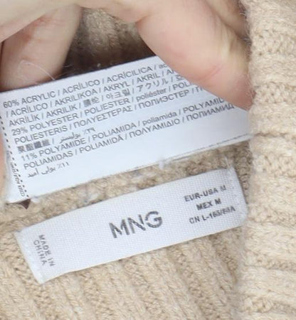 Womens UK Size M MING Beige Pullover Jumper