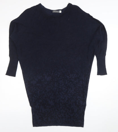Womens UK Size 8 Mint Velvet Blue Pullover Jumper