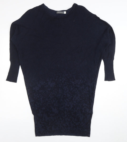 Womens UK Size 8 Mint Velvet Blue Pullover Jumper