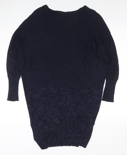 Womens UK Size 8 Mint Velvet Blue Pullover Jumper