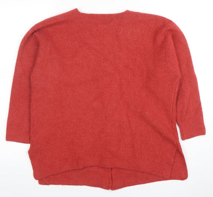 Womens UK Size S Spirit of the Andes Red Cardigan Jumper
