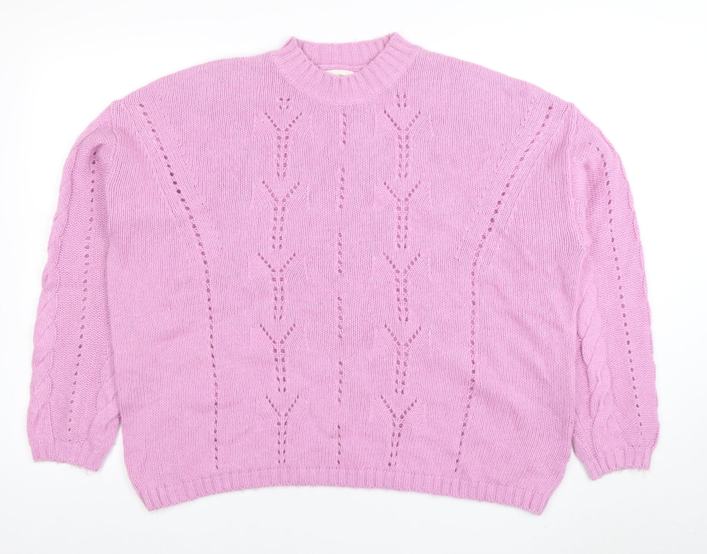Womens UK Size L Per Una Pink Pullover Jumper