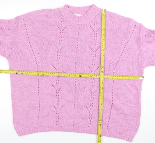 Womens UK Size L Per Una Pink Pullover Jumper