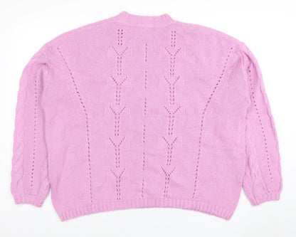 Womens UK Size L Per Una Pink Pullover Jumper
