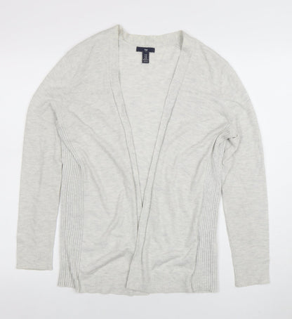 GAP Women's Grey Cotton Blend Open Front Cardigan XS