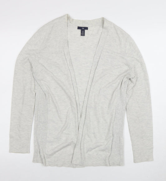 GAP Women's Grey Cotton Blend Open Front Cardigan XS