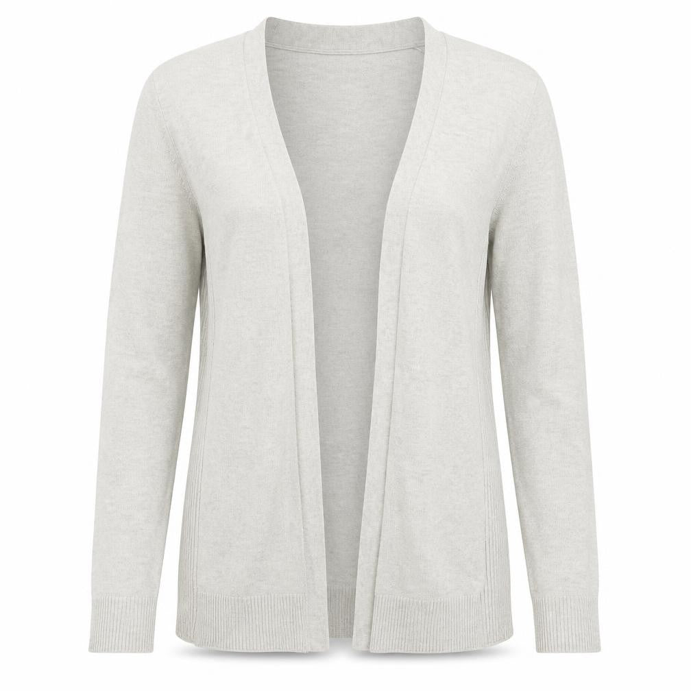 Gap Women's Grey Cotton Blend Open Front Cardigan XS