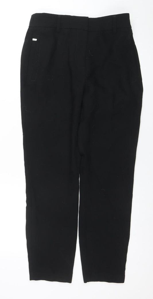 Womens UK Size 12 NEXT Slim Fit Business Casual Workwear Black Trousers