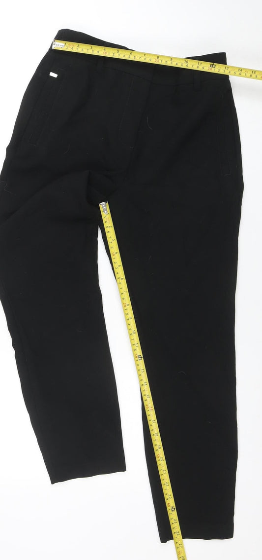 Womens UK Size 12 NEXT Slim Fit Business Casual Workwear Black Trousers