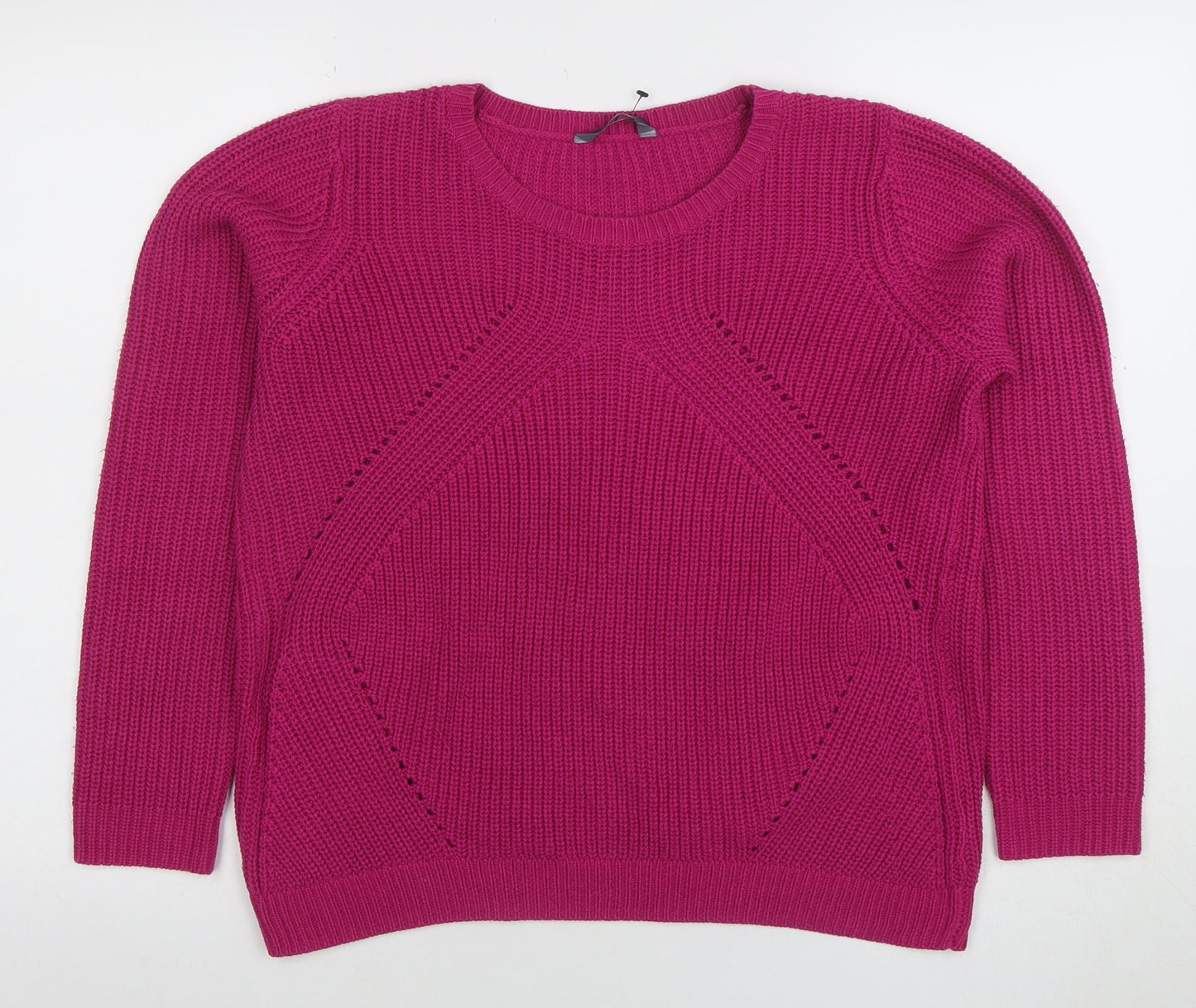 Womens UK Size 14 BHS Pink Pullover Jumper