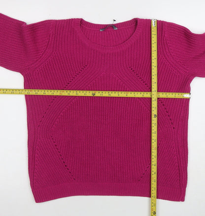 Womens UK Size 14 BHS Pink Pullover Jumper