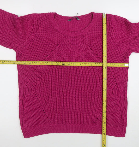 Womens UK Size 14 BHS Pink Pullover Jumper