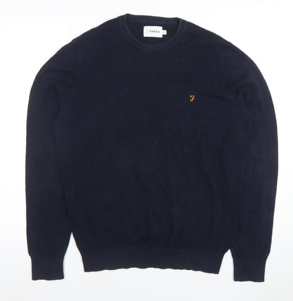 Mens UK Size M Farah Blue Pullover Jumper