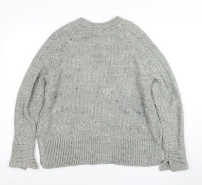Womens UK Size 12 H&M Grey Pullover Jumper