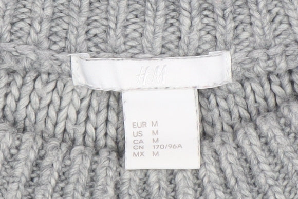 Womens UK Size 12 H&M Grey Pullover Jumper
