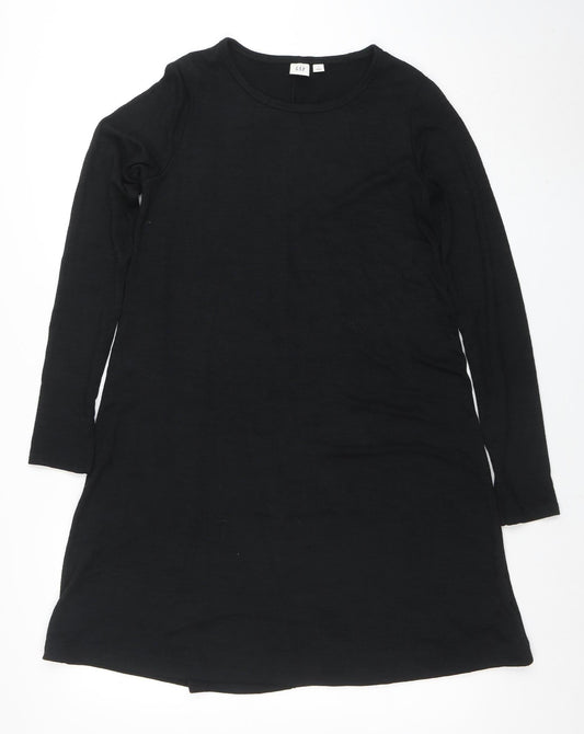GAP Women’s Black Long Sleeve Jersey T-Shirt Dress Size S