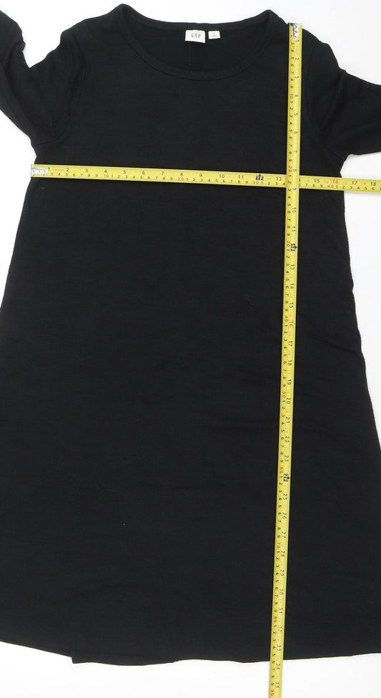 GAP Women’s Black Long Sleeve Jersey T-Shirt Dress Size S