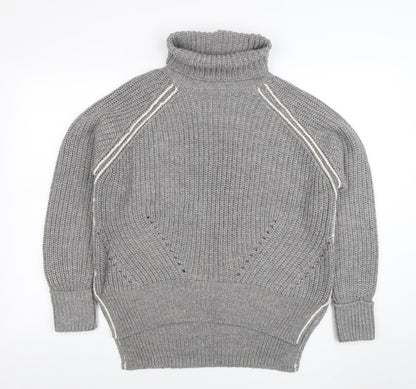 Womens UK Size 10 Topshop Grey Pullover Jumper
