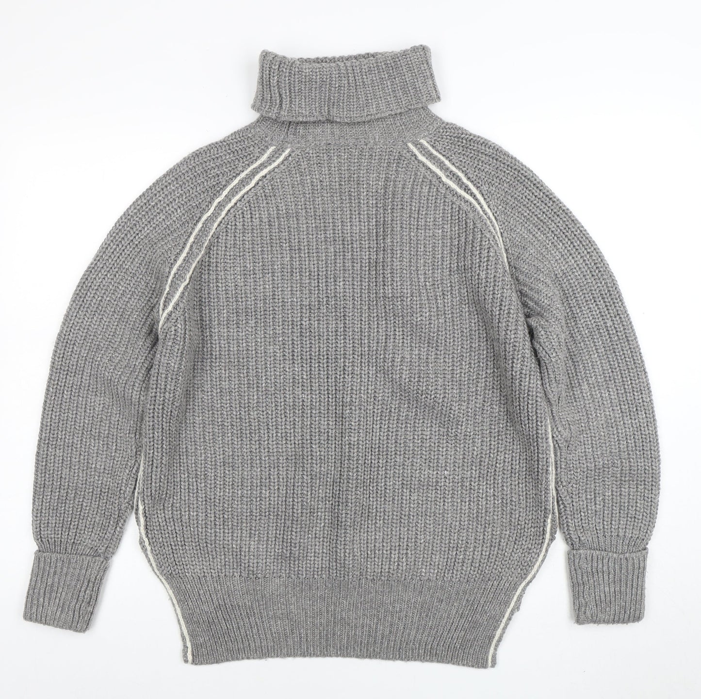 Womens UK Size 10 Topshop Grey Pullover Jumper