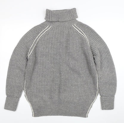 Womens UK Size 10 Topshop Grey Pullover Jumper