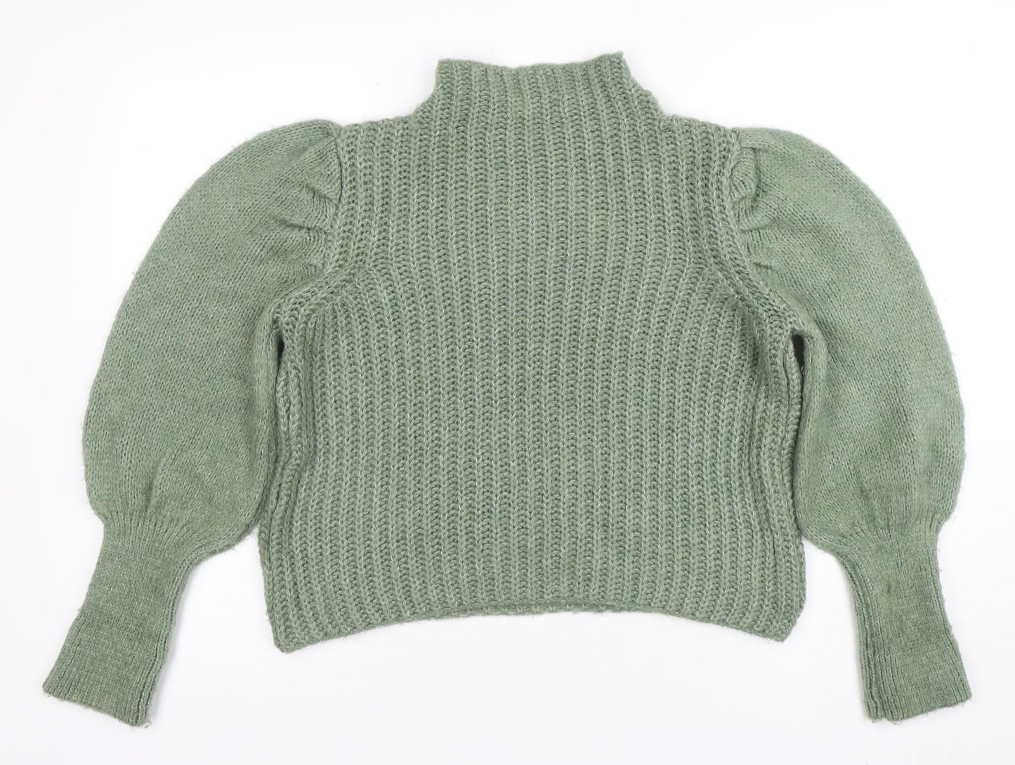 Womens UK Size 10 Stradivarius Green Pullover Jumper