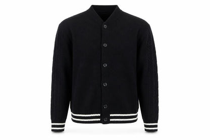 Mens UK Size M ASOS DESIGN Black Cardigan Jumper