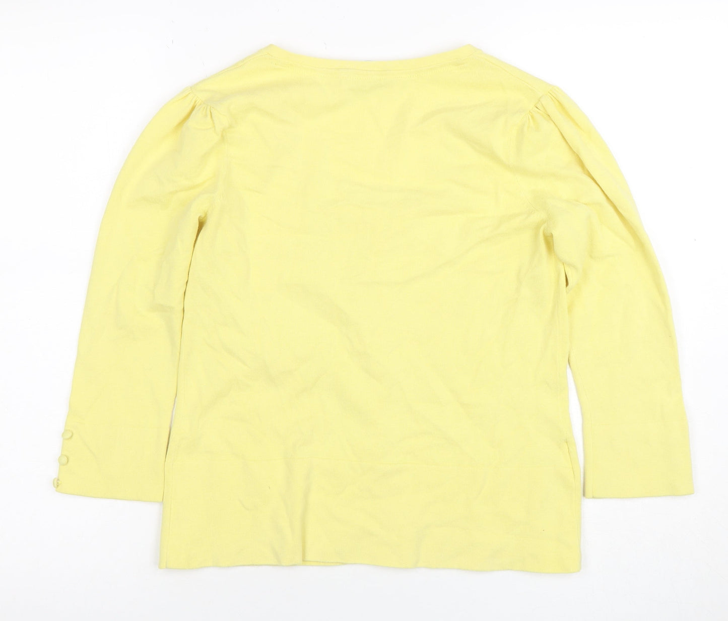 Womens UK Size 12 Laura Ashley Yellow Basic Blouse