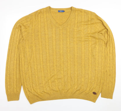 Mens UK Size XL Colton Traders Yellow Pullover Jumper