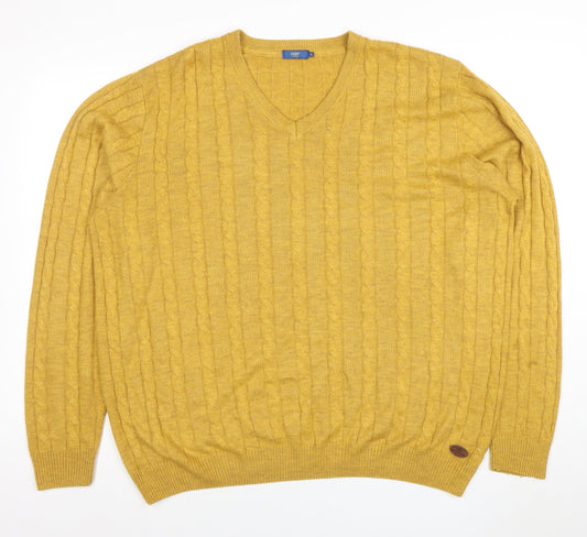 Mens UK Size XL Colton Traders Yellow Pullover Jumper