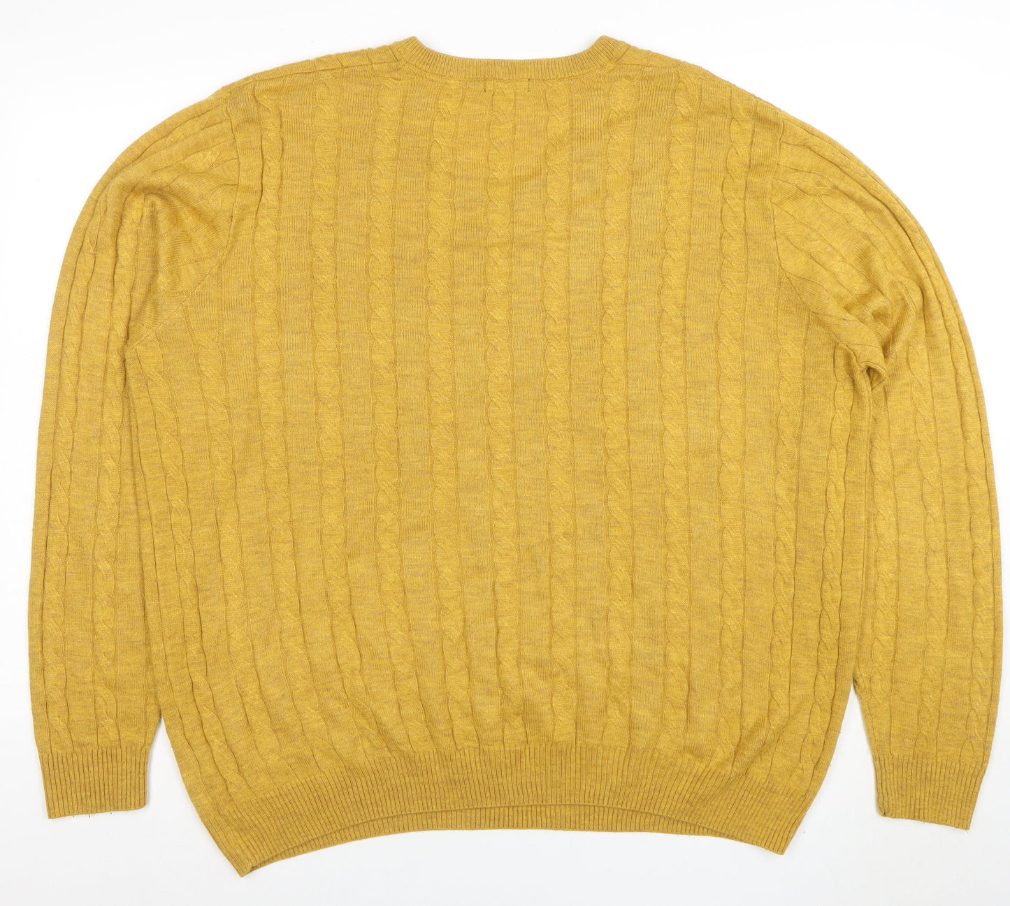 Mens UK Size XL Colton Traders Yellow Pullover Jumper