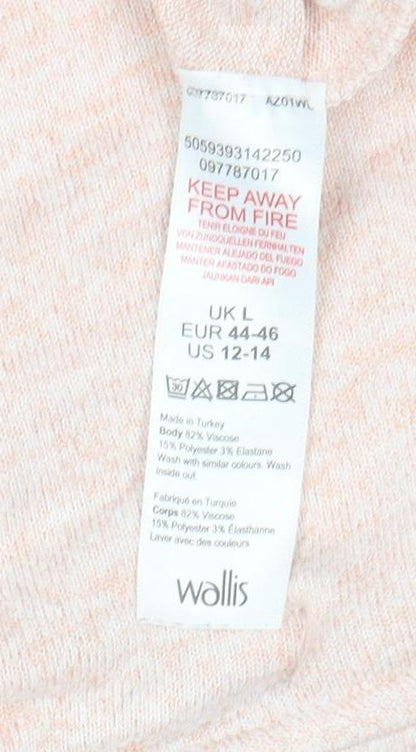 Womens UK Size L Wallis Pink Pullover Jumper