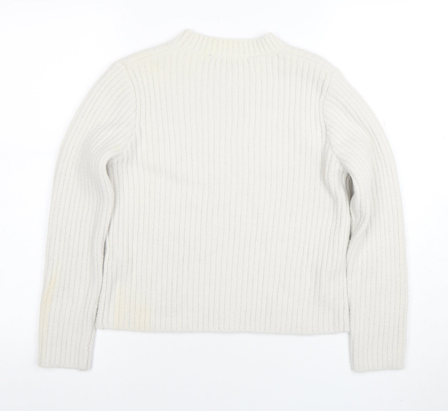 Womens UK Size 10 New Look Ivory Pullover Jumper