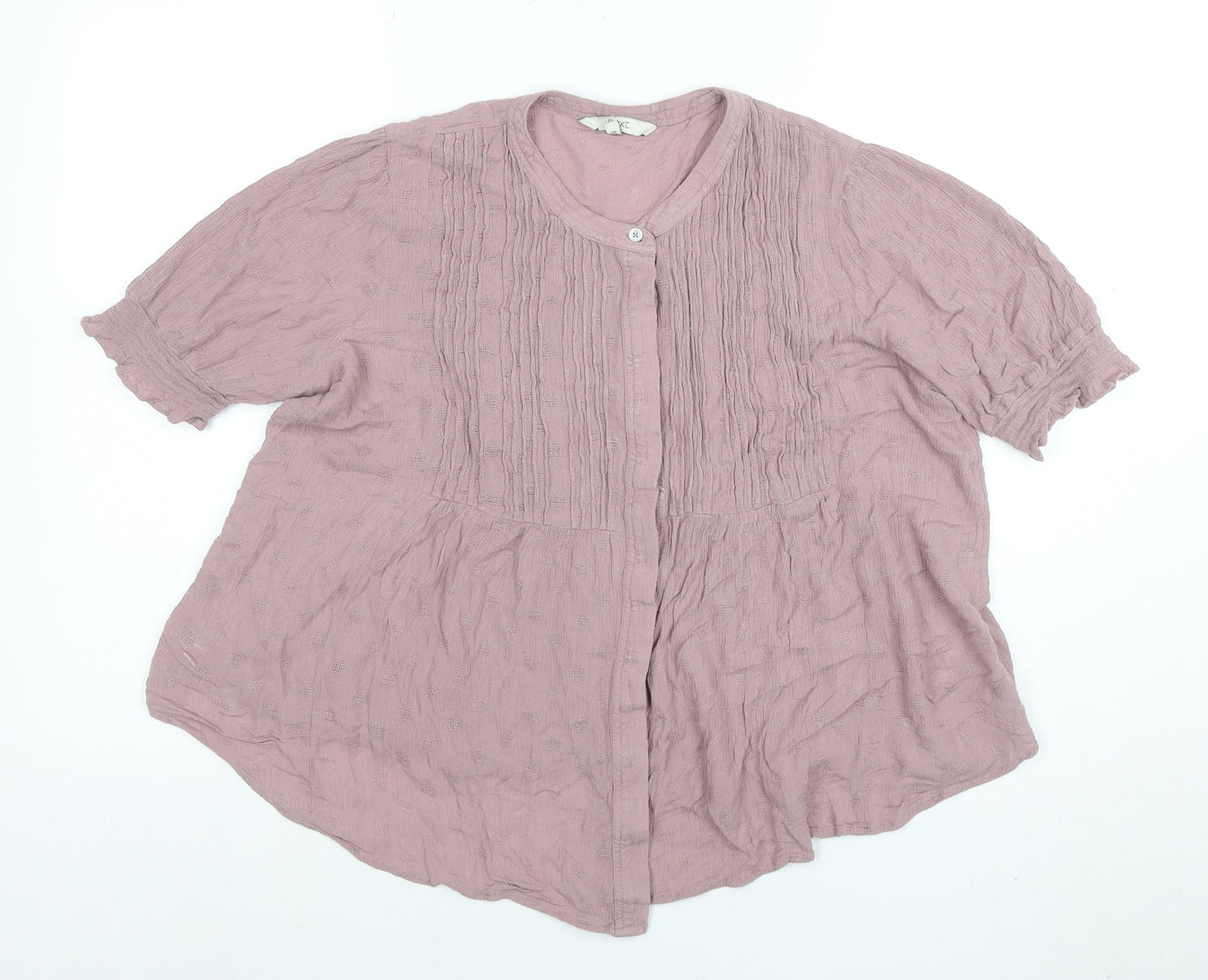 Womens UK Size 14 NEXT Pink Tunic Blouse