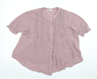 Womens UK Size 14 NEXT Pink Tunic Blouse
