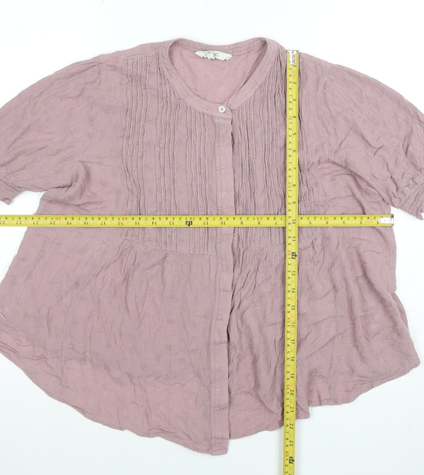 Womens UK Size 14 NEXT Pink Tunic Blouse