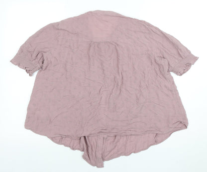 Womens UK Size 14 NEXT Pink Tunic Blouse